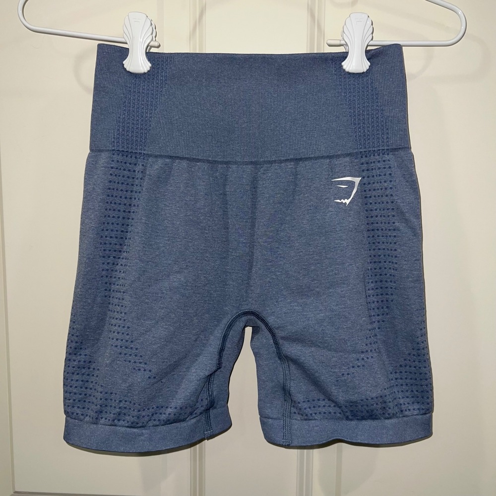 Gymshark Vital Seamless Shorts Blue Size Small